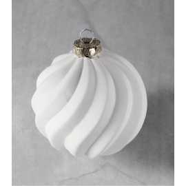 Ceramic Bisque Swirl-Twist Ornament Ceramic Bisque Swirl-Twist Ornament